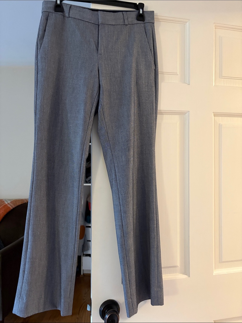 Women's Banana Republic Logan size 2 short Gray W - Sleek Trousers Mid-rise